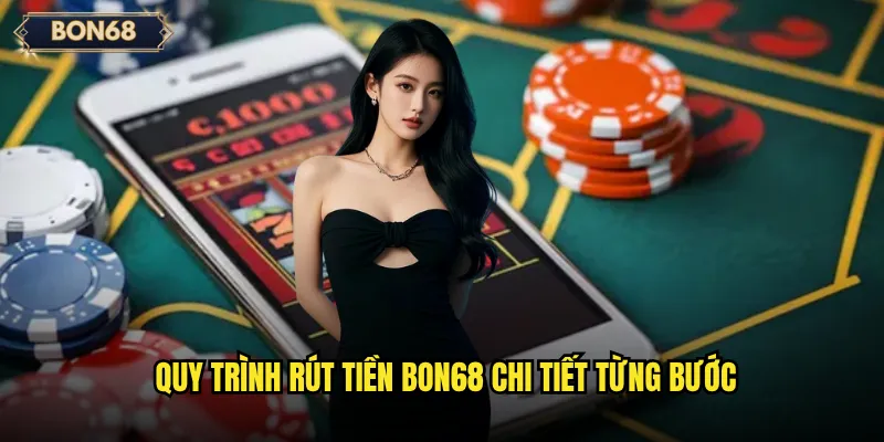 Quy trình rút tiền Bon68 chi tiết từng bước