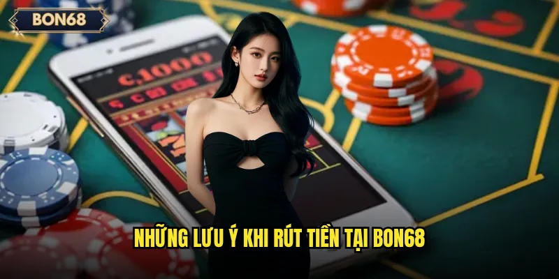 Những lưu ý khi rút tiền tại Bon68